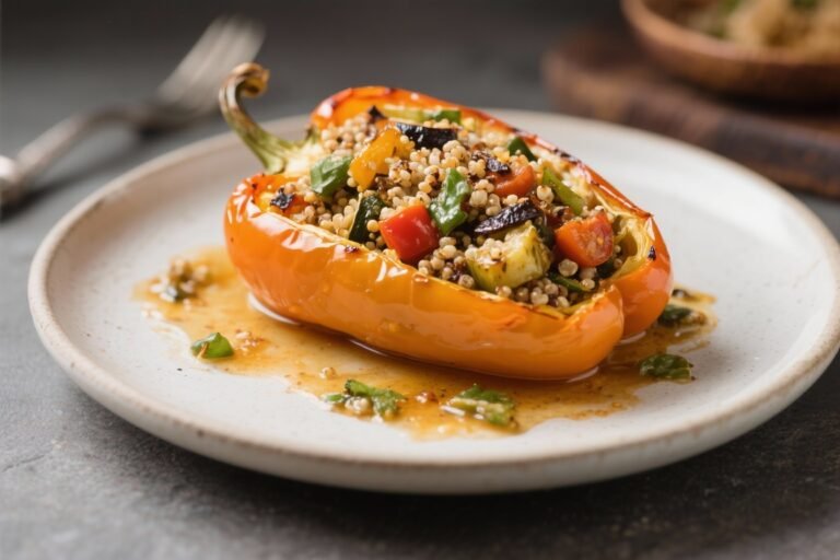 Roasted Vegetable and Quinoa Stuffed Peppers – A Colorful, Satisfying Meal