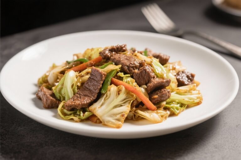 Low-Carb Beef and Cabbage Stir Fry – Fast, Flavorful, and Satisfying