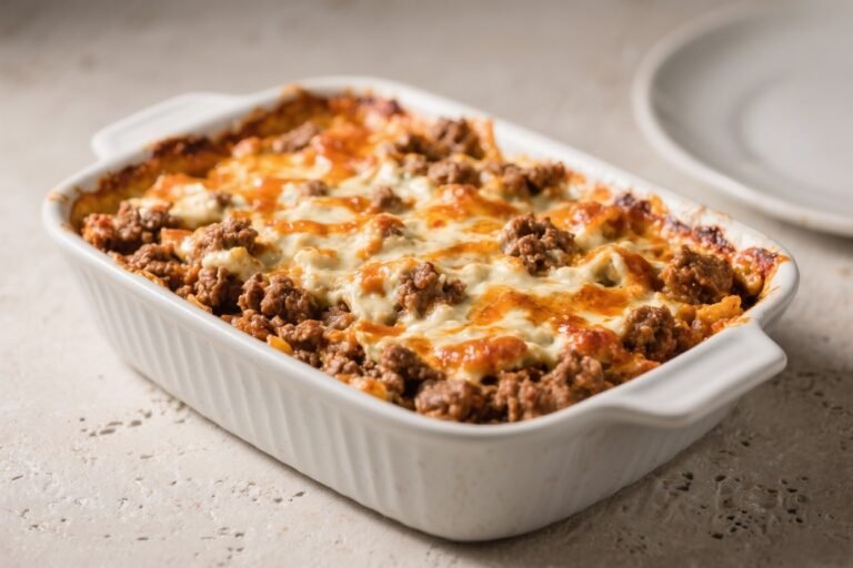 Buffalo Ranch Ground Beef Bake – Comforting, Zesty, and Weeknight Easy