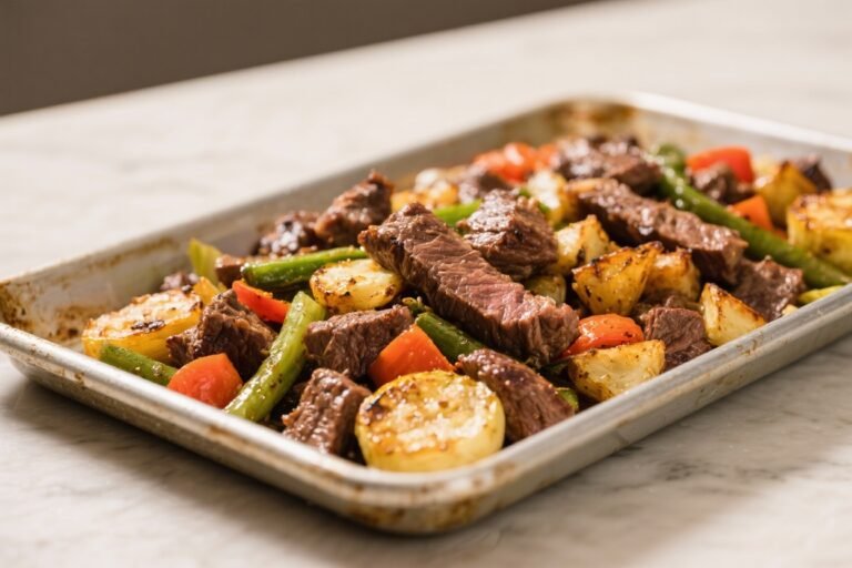 Beef and Vegetable Sheet Pan Dinner – Easy, Flavorful, and Weeknight-Friendly