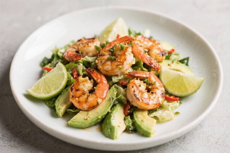 This Lime Chili Grilled Shrimp with Avocado Salad Will Make Your Taste Buds Do Backflips