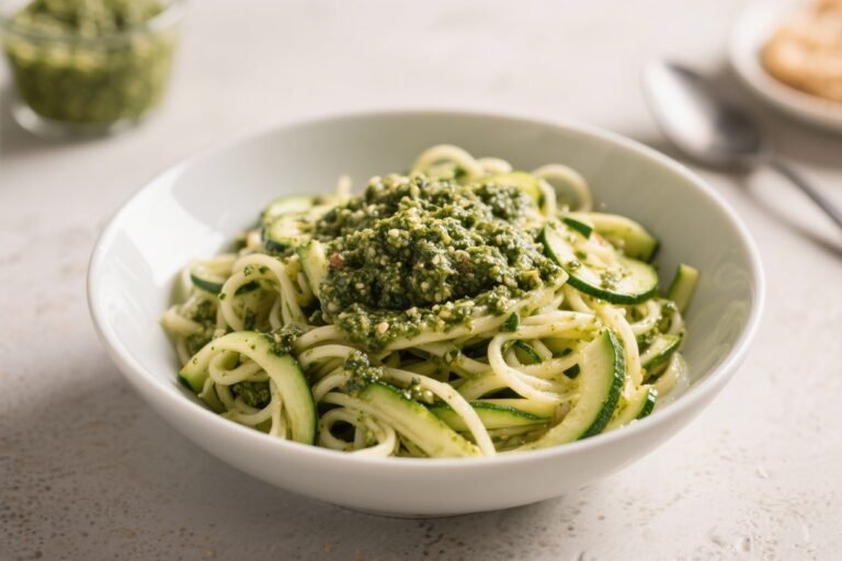 Pesto Zucchini Noodle Bowl That Slaps: 15-Minute Green Magic You’ll Actually Crave
