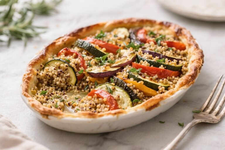 Baked Ratatouille With Herbed Quinoa – Cozy, Colorful, and Weeknight-Friendly
