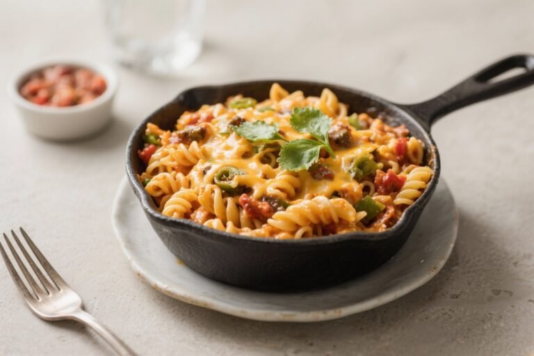 One-Pot Cheesy Taco Pasta – Weeknight Comfort With a Kick