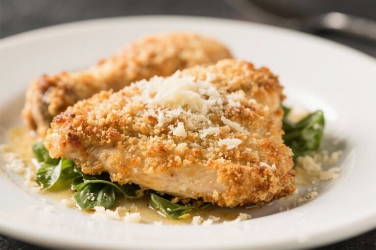 Crispy Parmesan Crusted Chicken – Golden, Juicy, and Easy