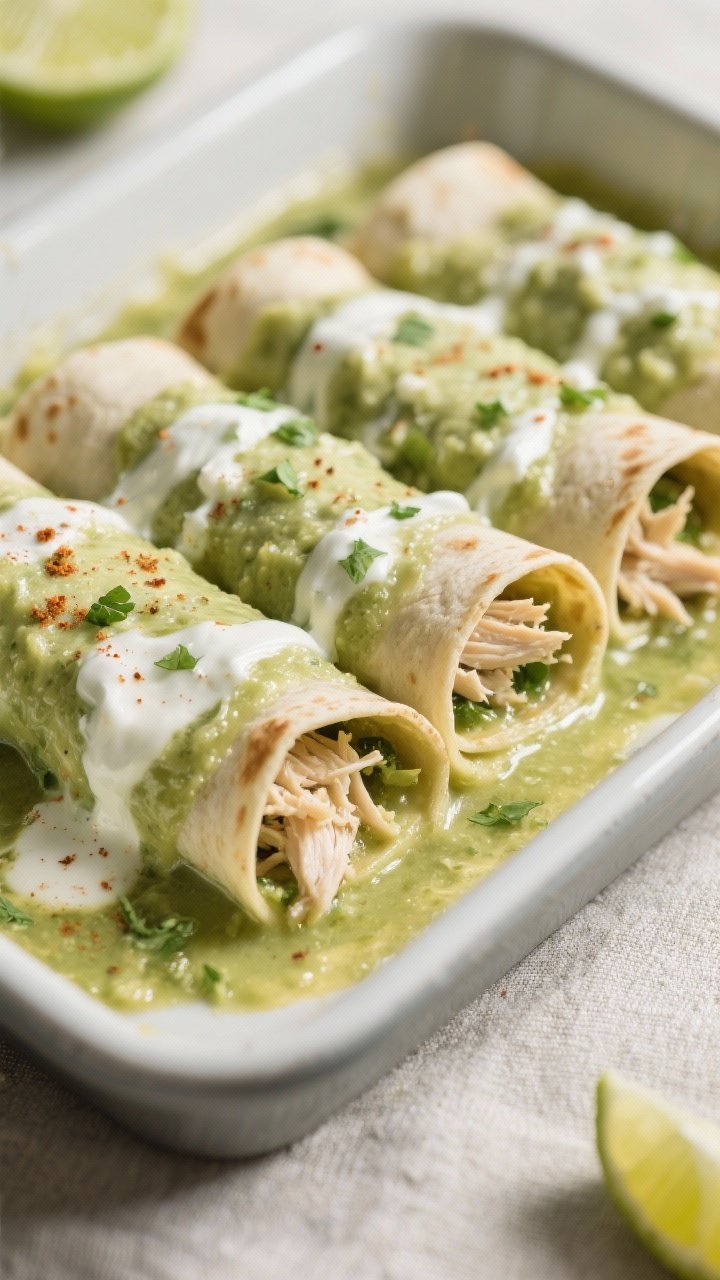 Cooking process, close-up detail: A tight, shallow–depth-of-field shot of rolled green chile chick