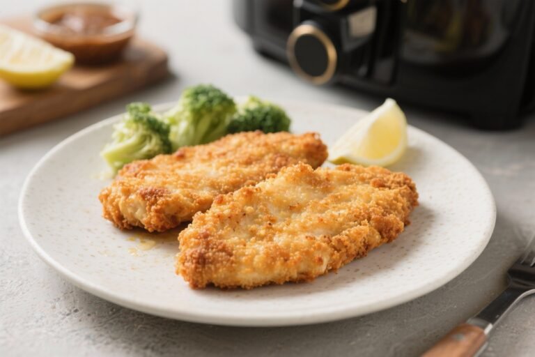 Air Fryer Crispy Chicken Cutlets (No Oil) – Golden, Crunchy, and Easy