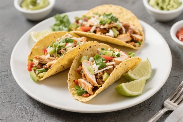 Healthy High Protein Chicken Taco Protein Plates – Fresh, Fast, and Filling