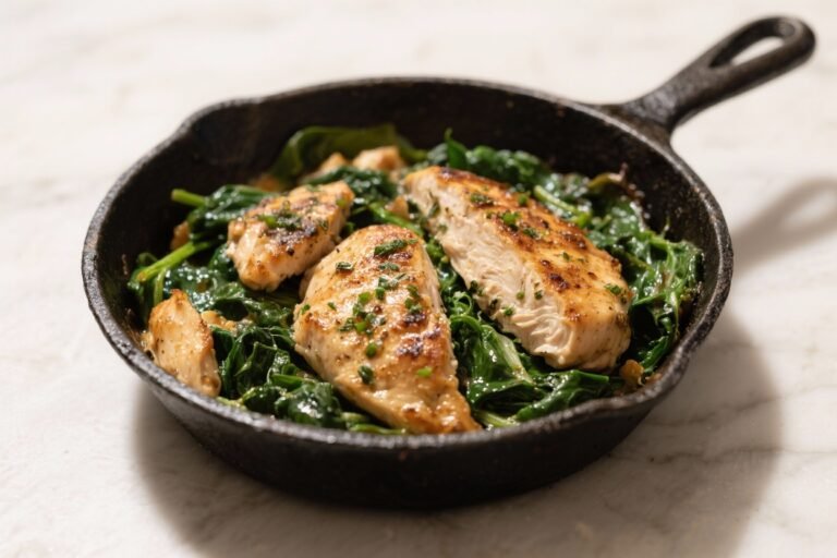 Chicken Spinach Skillet – A Fast, Flavorful Weeknight Dinner