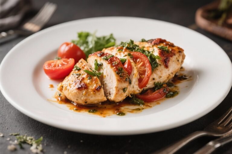 Chicken Caprese – Juicy Chicken with Bright Tomatoes, Mozzarella, and Basil