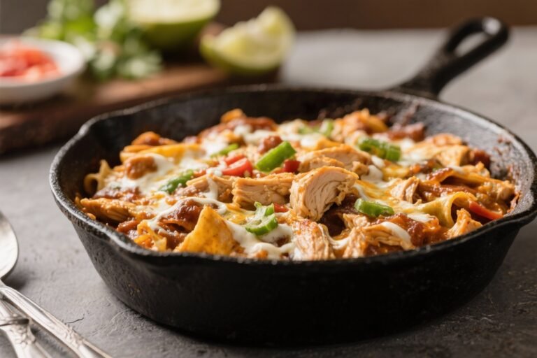 Healthy Low Calorie One-Pot Chicken Enchilada Skillet – Simple, Flavorful, and Weeknight-Friendly