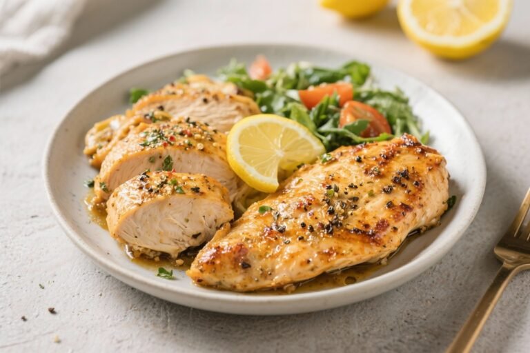 High Protein Lemon Pepper Chicken Meals – Bright, Zesty, and Meal-Prep Friendly