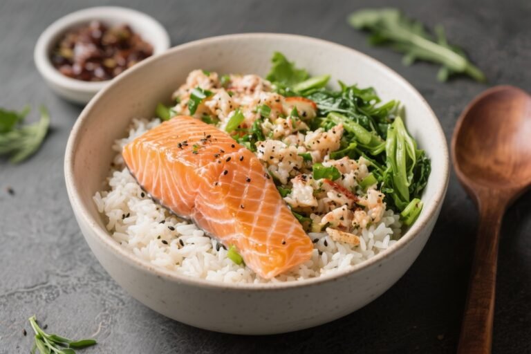 Healthy High Protein Salmon Rice Bowls – Fresh, Filling, and Easy