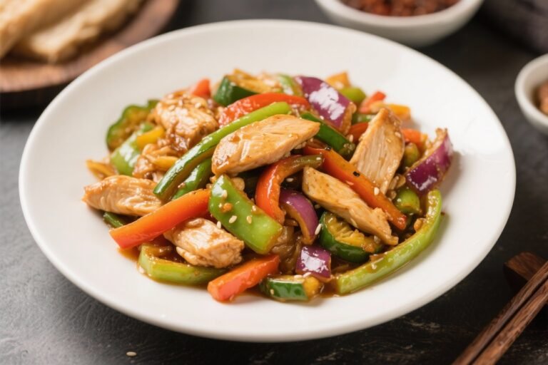 Healthy Low Calorie Veggie Loaded Chicken Stir Fry – Quick, Colorful, and Satisfying