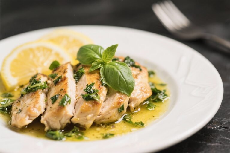 Healthy Low Calorie Lemon Basil Chicken – Bright, Fresh, and Easy