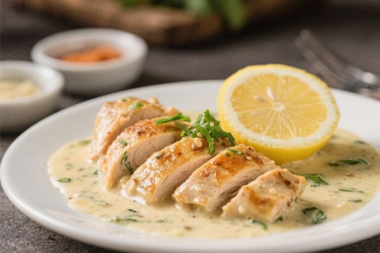 High Protein Creamy Lemon Chicken – Bright, Comforting, and Weeknight-Friendly