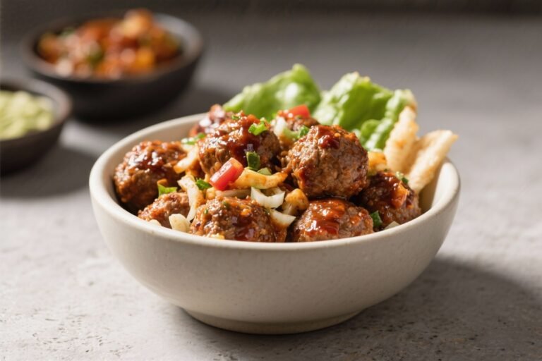 High Protein BBQ Turkey Meatball Bowls – Easy, Flavor-Packed Meal Prep