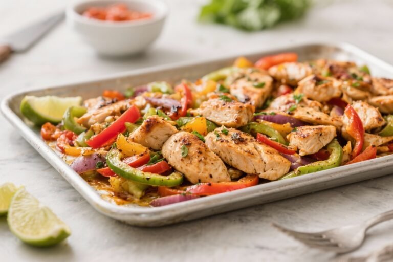 Healthy Low Calorie Sheet Pan Fajita Chicken – Easy, Flavorful, Weeknight-Friendly