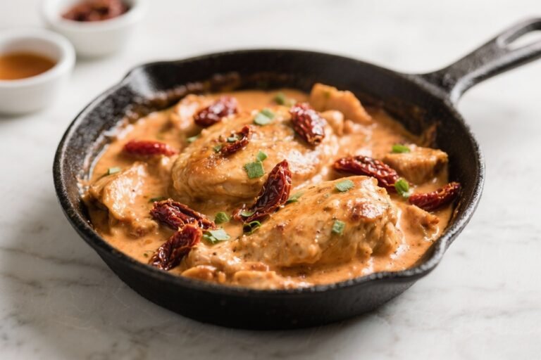 Creamy Sun-Dried Tomato Chicken Skillet – A Cozy One-Pan Dinner