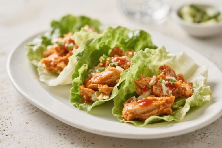 Buffalo Chicken Lettuce Wraps – Spicy, Fresh, and Weeknight Easy