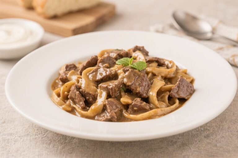 Low-Calorie Beef Stroganoff – Comforting, Light, and Easy