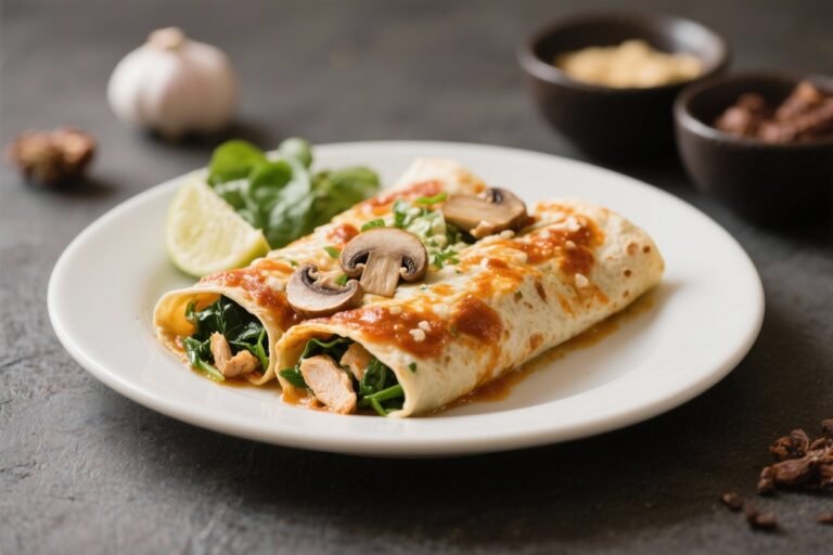 Chicken Enchiladas With Spinach and Mushroom – Comforting, Creamy, and Weeknight-Friendly