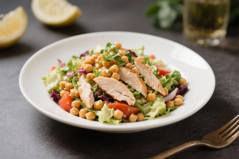 Chicken Chickpea Salad – Bright, Hearty, and Ready in Minutes