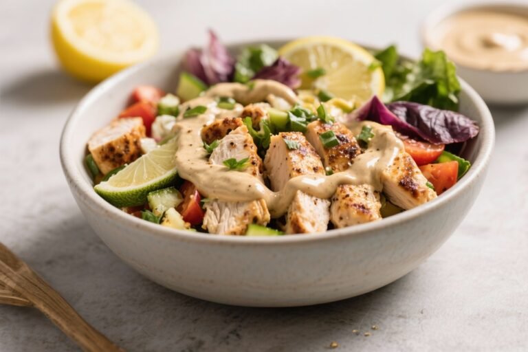 Mediterranean Chicken Bowls With Lemon Tahini – Fresh, Bright, and Satisfying