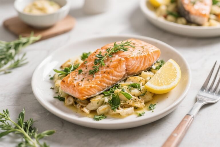 High Protein Lemon Herb Salmon Meals – Fresh, Simple, and Satisfying