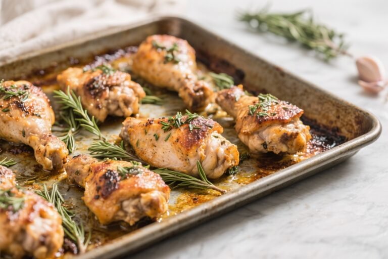 Italian Herb Sheet Pan Chicken Thighs – A Simple, Flavor-Packed Weeknight Dinner