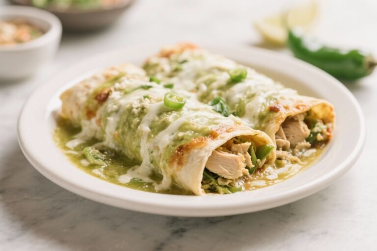 Light Green Chile Chicken Enchiladas – Fresh, Flavorful, and Weeknight-Friendly