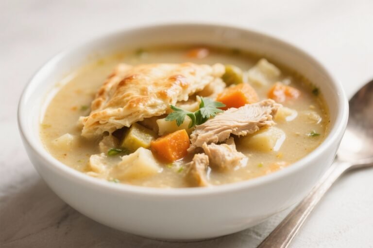 Healthy Chicken Pot Pie Soup (Comfort in a Bowl) – A Cozy, Lightened-Up Classic