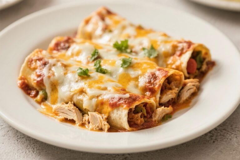 Lightened-Up Cheesy Chicken Enchiladas – Comfort Food With a Lighter Touch