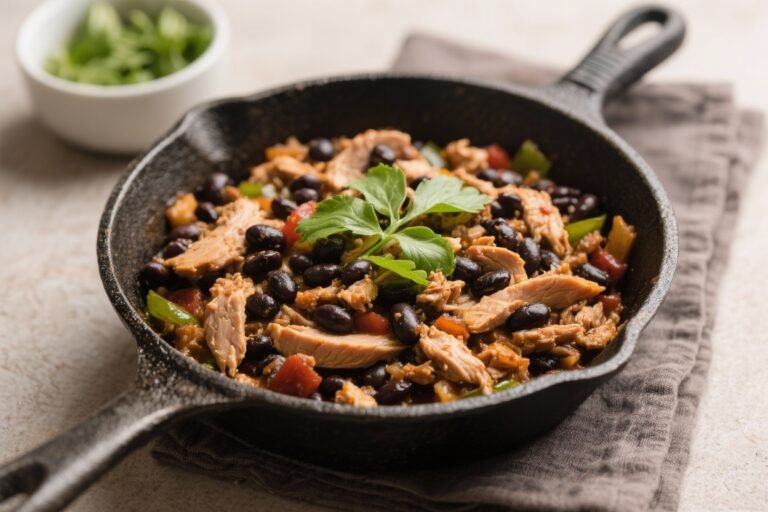 Healthy High Protein Turkey & Black Bean Skillet – A Quick, Flavor-Packed Weeknight Dinner