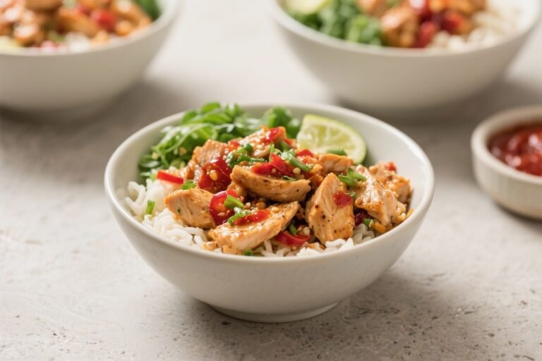 Clean Eating Sweet Chili Chicken Bowls – Fresh, Flavorful, and Weeknight-Friendly
