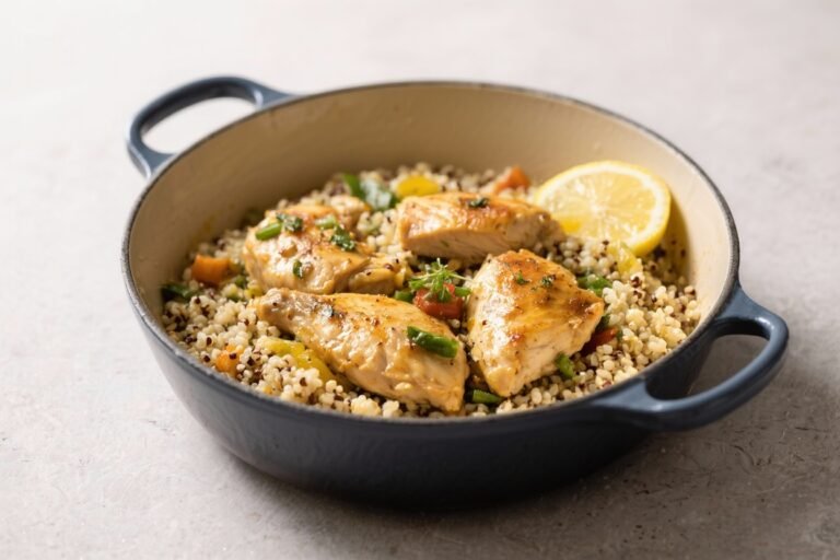 One-Pot Lemon Chicken Quinoa – Bright, Comforting, and Weeknight Easy