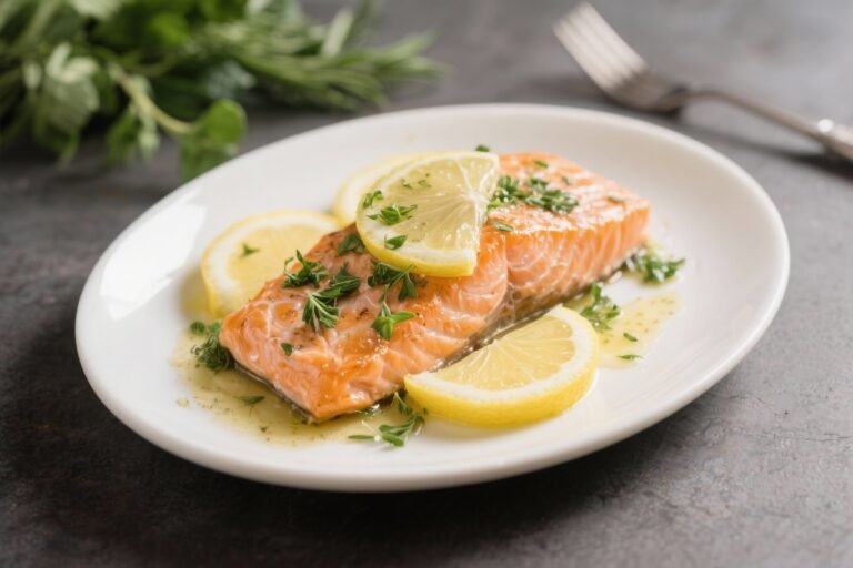 Healthy Low Calorie Lemon Herb Salmon – Bright, Simple, and Flavor-Packed