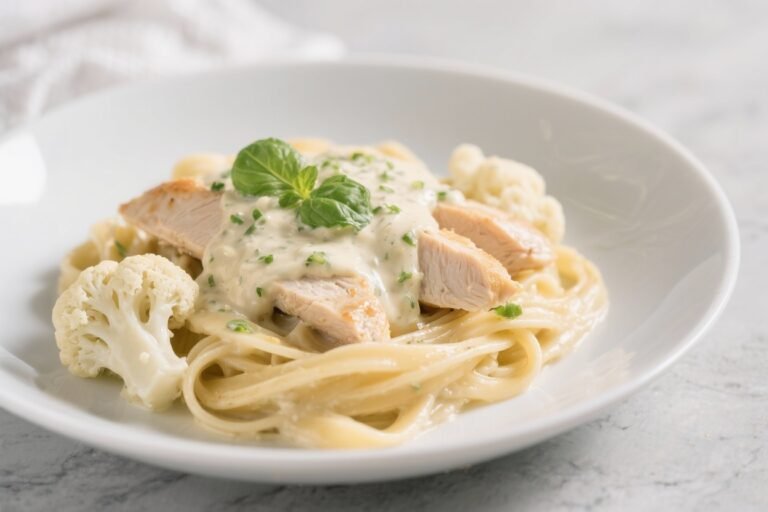 Healthy Chicken Alfredo With Cauliflower Sauce – Creamy, Comforting, and Light