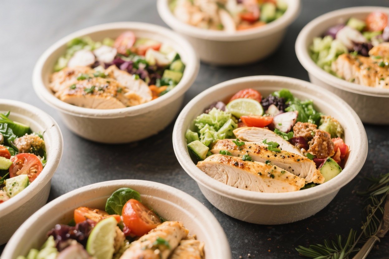 High Protein Mediterranean Chicken Meal Prep Bowls Simple Fresh And 