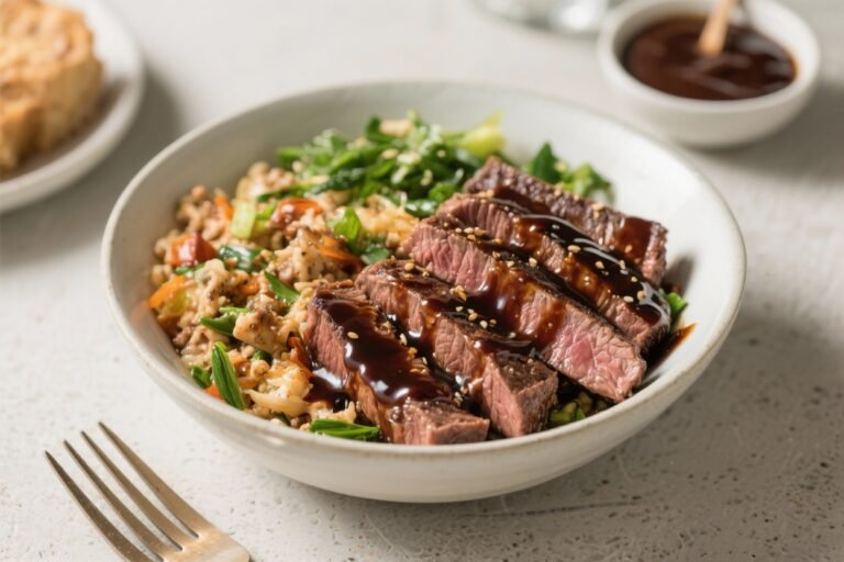 High Protein Balsamic Glazed Steak Bowls – Simple, Satisfying, and Weeknight-Friendly