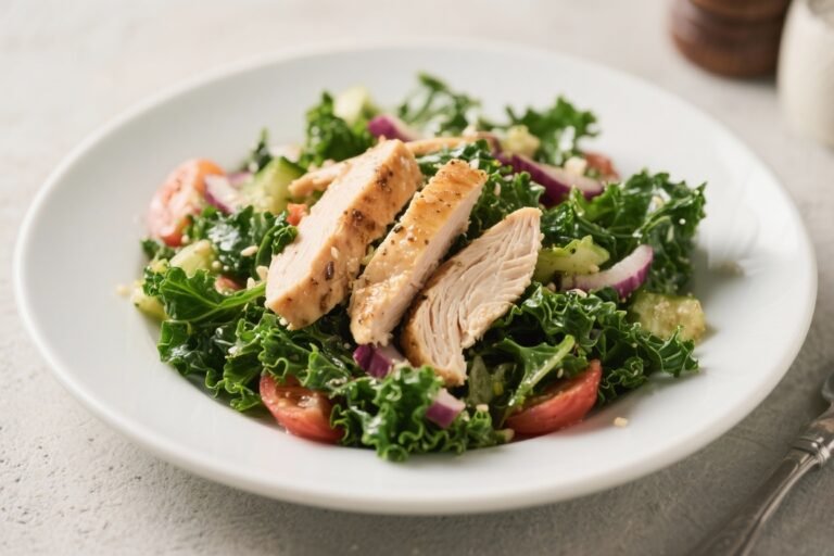 Chicken Kale Salad – Fresh, Hearty, and Easy to Make