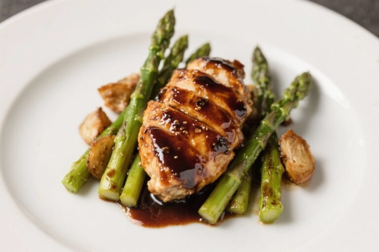 Balsamic Glazed Chicken & Asparagus – Simple, Savory, and Weeknight Easy