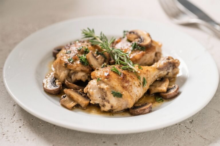 Mushroom Thyme Chicken Thighs – Savory, Comforting, and Weeknight-Friendly