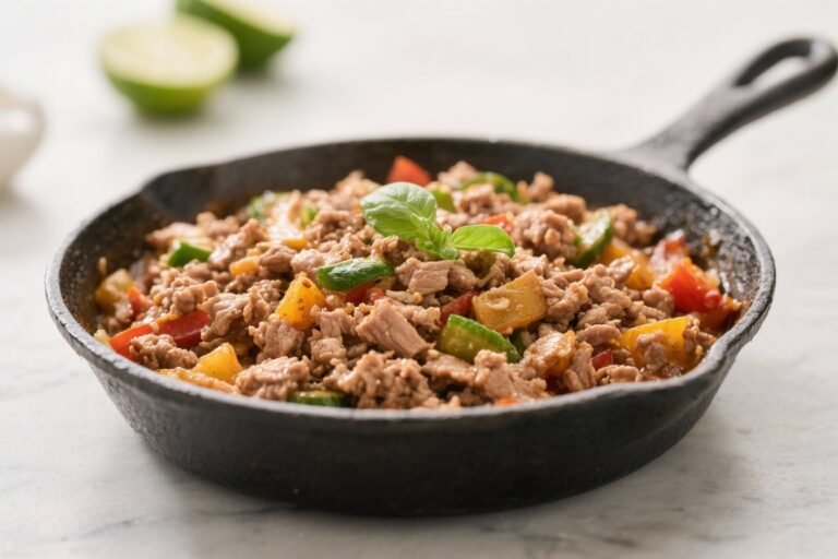 Healthy Low Calorie Ground Turkey Skillet – Simple, Flavorful, and Fast
