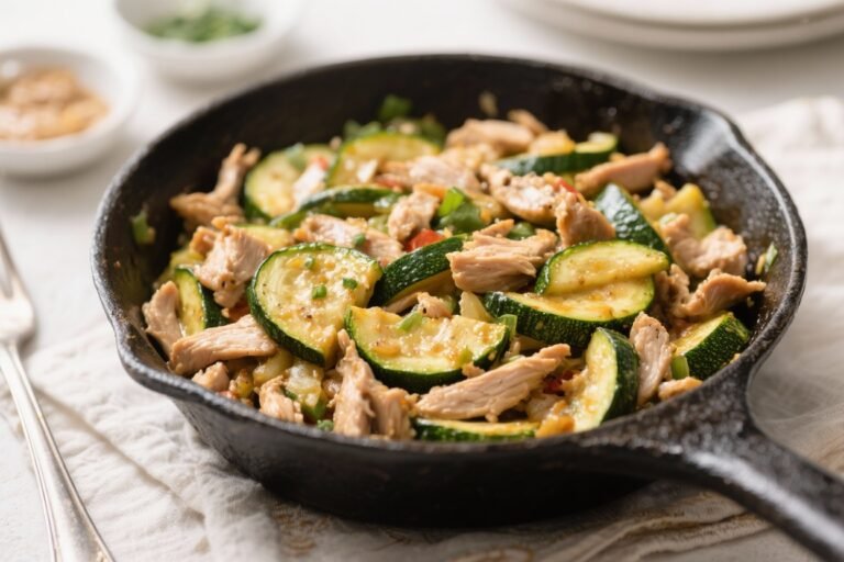 Healthy High Protein Turkey Zucchini Skillet – A Quick, Balanced One-Pan Meal