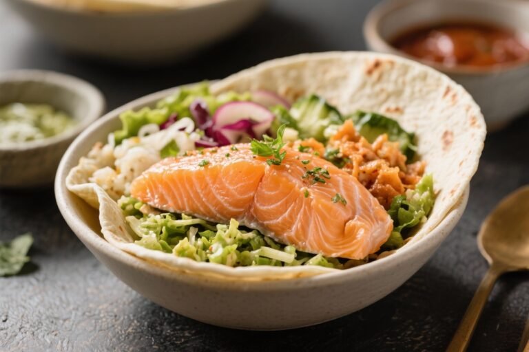 Healthy High Protein Salmon Burrito Bowls – Fresh, Filling, and Easy