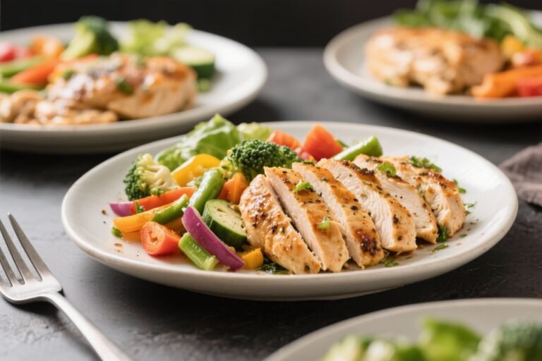 Healthy High Protein Chicken & Veggie Power Plates – Simple, Satisfying, Meal-Prep Friendly