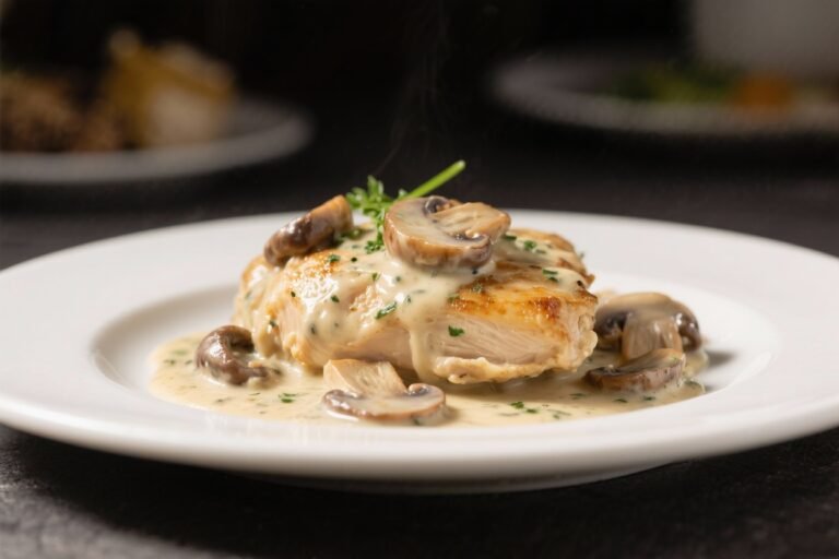 High Protein Creamy Mushroom Chicken – Comforting, Satisfying, and Weeknight-Friendly