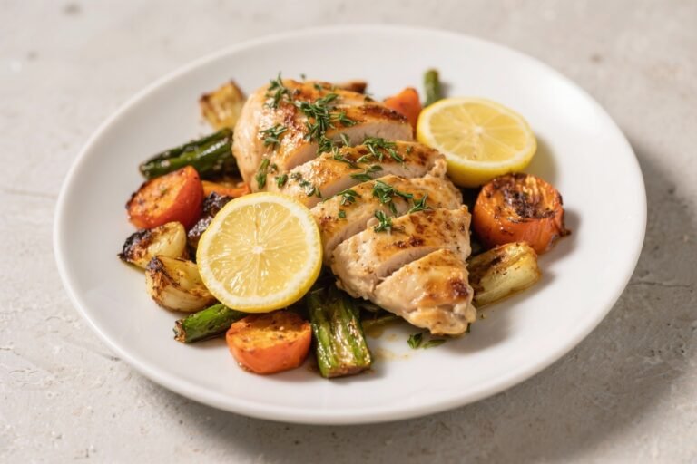 Lemon Herb Chicken & Roasted Veggies – Bright, Simple, and Satisfying