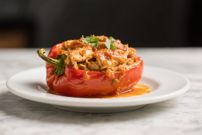 Healthy Buffalo Chicken Stuffed Peppers – A Lighter Spin on a Game-Day Favorite